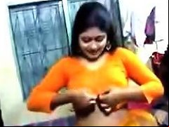 Ordinary Looking Indian Brunette Poses In And Without Her Clothes